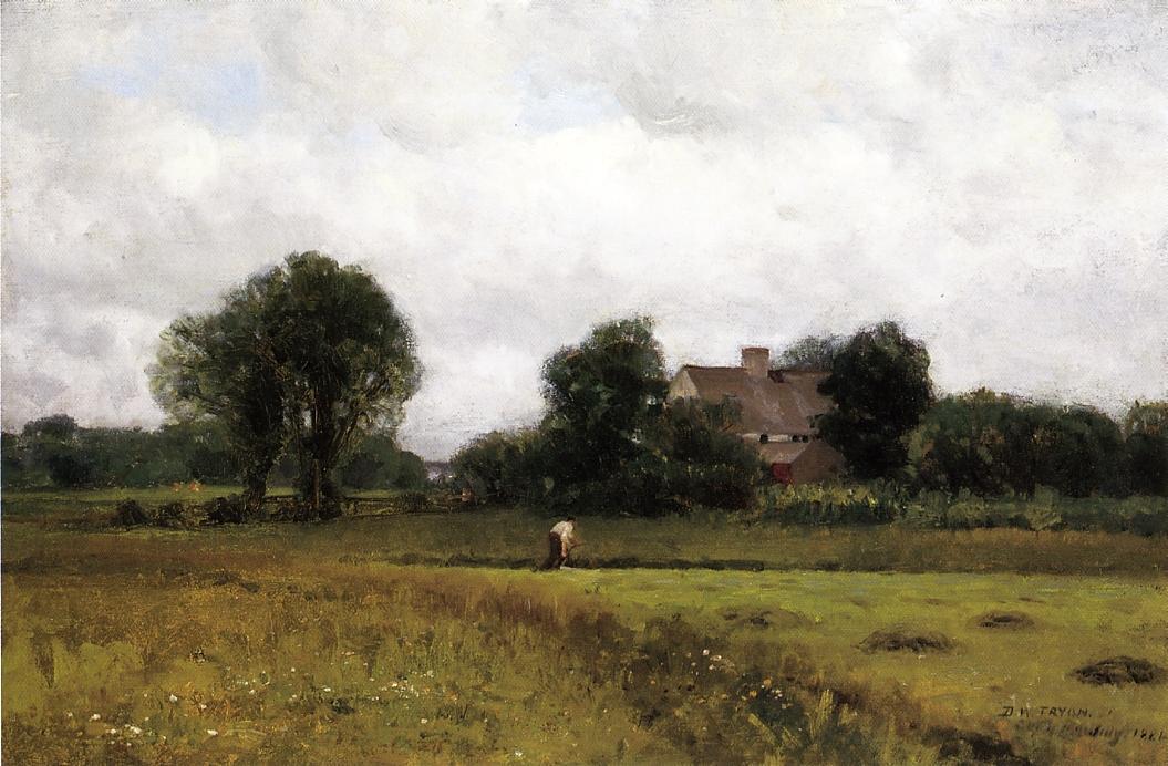 Wikioo.org - The Encyclopedia of Fine Arts - Painting, Artwork by Dwight William Tryon - Glastonbury Meadows