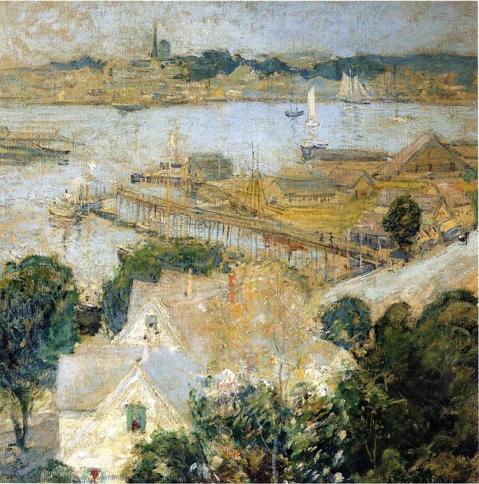 WikiOO.org - Encyclopedia of Fine Arts - Lukisan, Artwork John Henry Twachtman - Gloucester Harbor