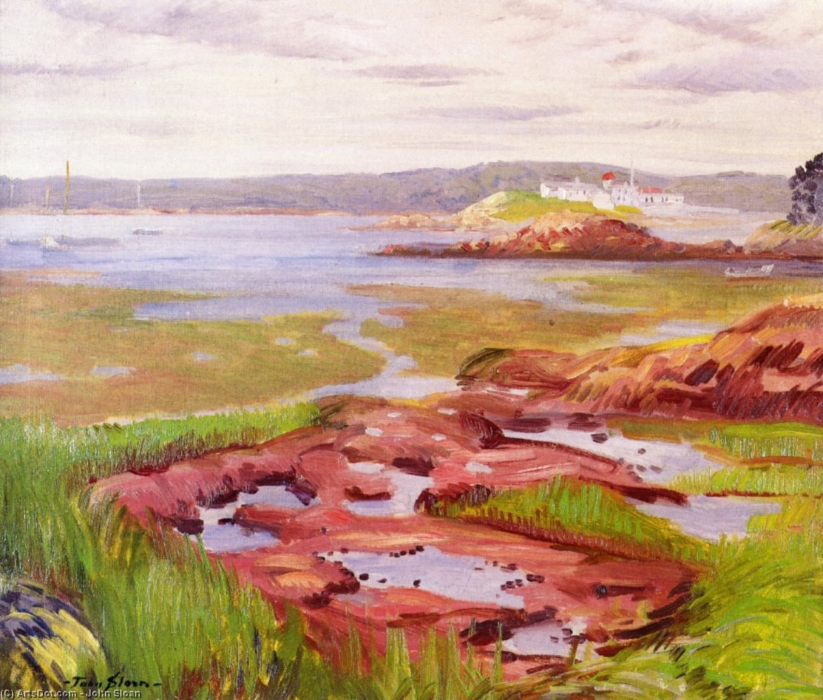 Wikioo.org - The Encyclopedia of Fine Arts - Painting, Artwork by John Sloan - Gloucester Inlet