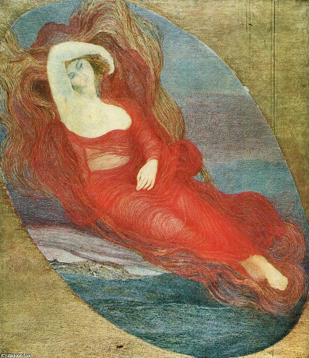 Wikioo.org - The Encyclopedia of Fine Arts - Painting, Artwork by Giovanni Segantini - Goddess of love