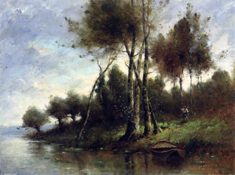 WikiOO.org - Güzel Sanatlar Ansiklopedisi - Resim, Resimler Paul Désiré Trouillebert - Going Fishing