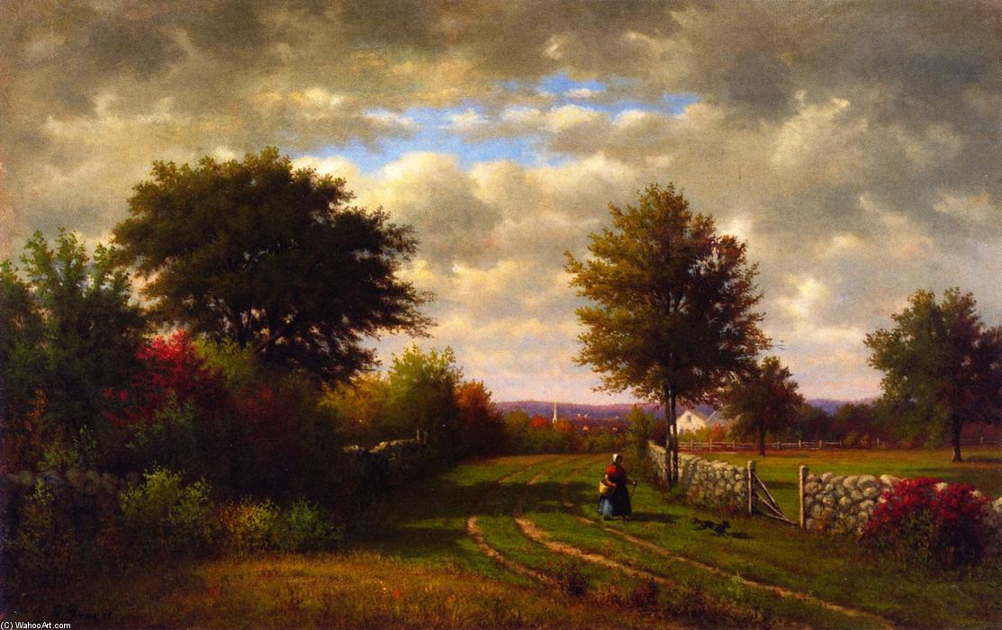 Wikioo.org - The Encyclopedia of Fine Arts - Painting, Artwork by George Inness - Going to Market