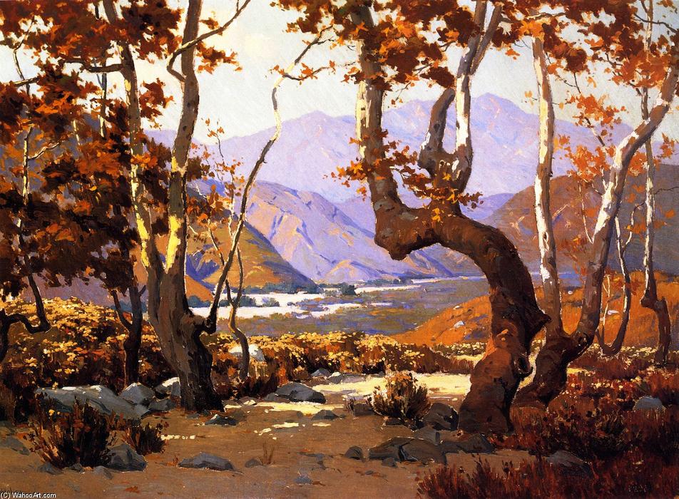 WikiOO.org - Encyclopedia of Fine Arts - Festés, Grafika Elmer Wachtel - Golden Autumn, Cajon Pass