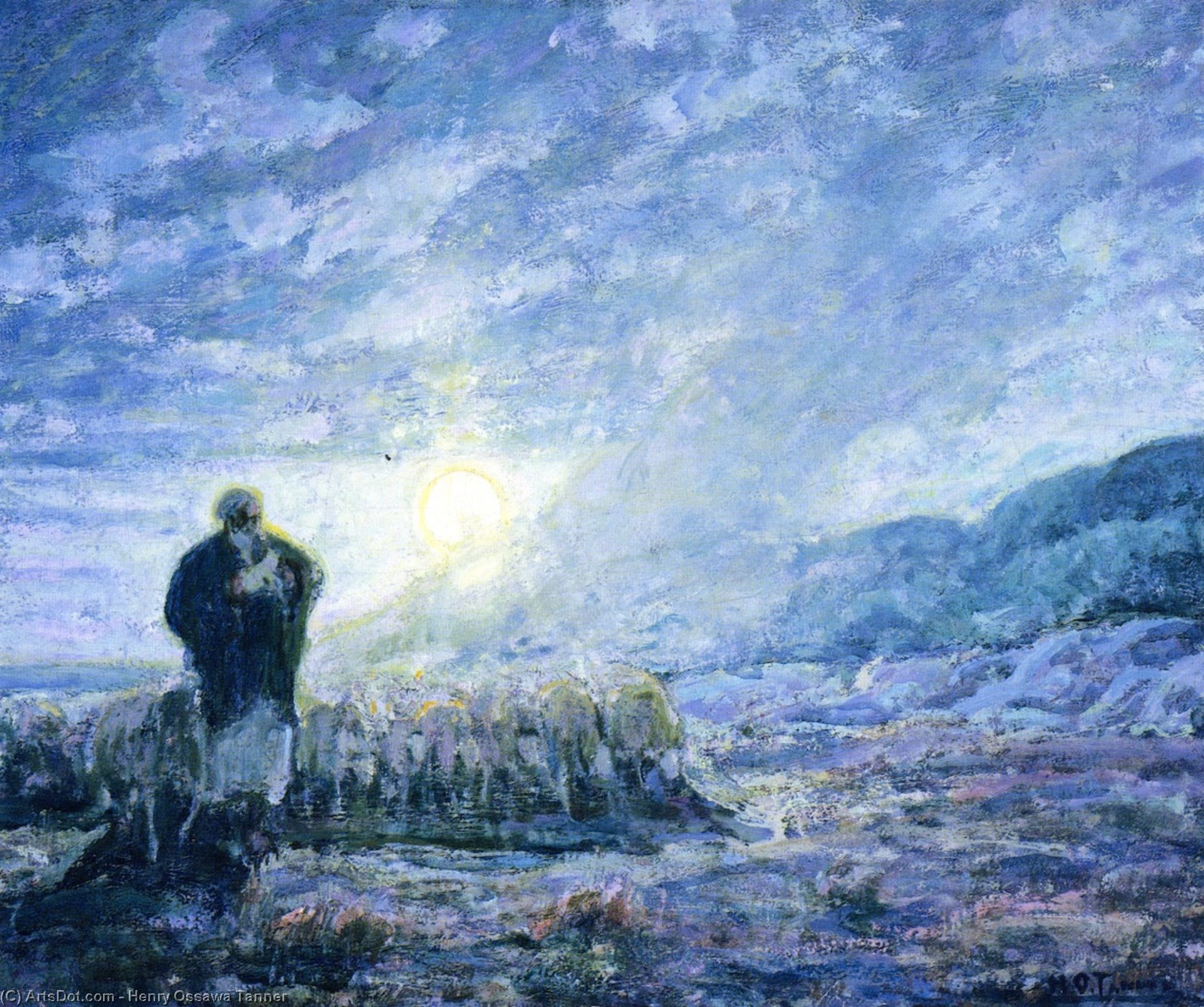 Wikioo.org - The Encyclopedia of Fine Arts - Painting, Artwork by Henry Ossawa Tanner - The Good Shepherd
