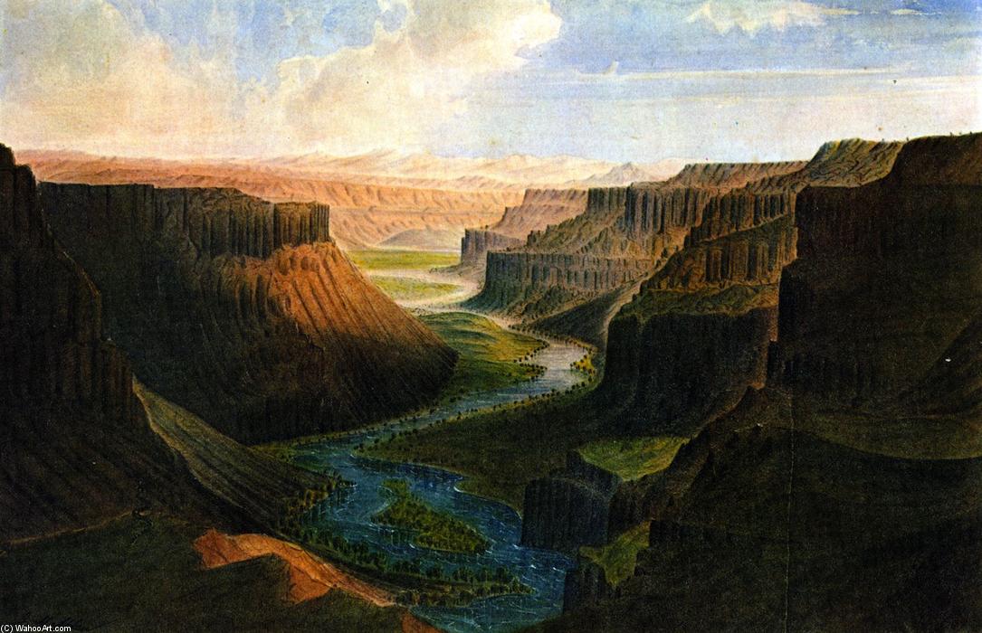 Wikioo.org - The Encyclopedia of Fine Arts - Painting, Artwork by James Madison Alden - Grand Canyon of Palouse River