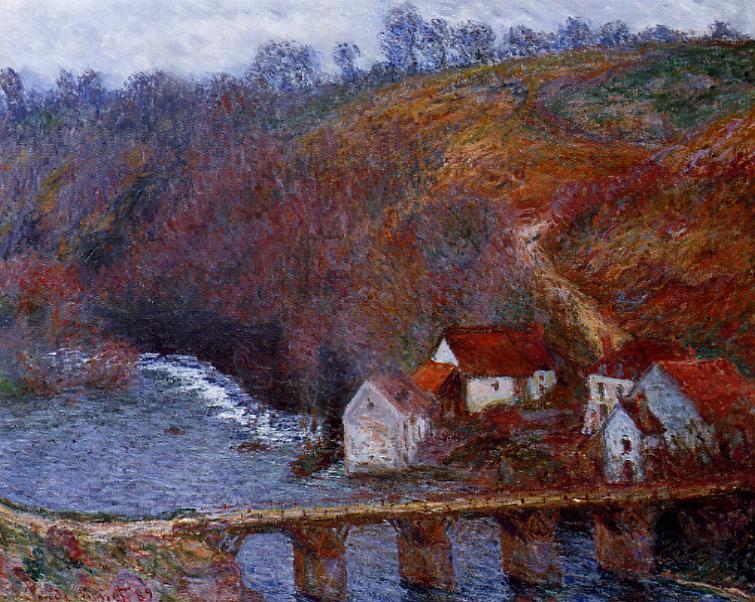 Wikioo.org - The Encyclopedia of Fine Arts - Painting, Artwork by Claude Monet - The Grande Creuse by the Bridge at Vervy