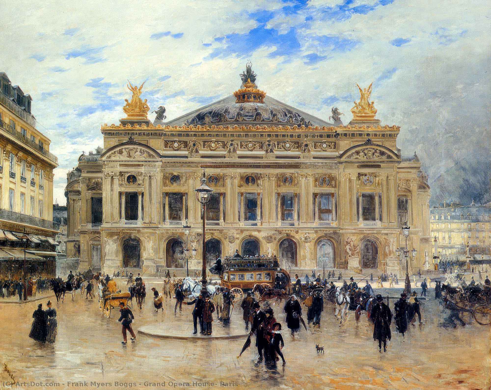 Wikioo.org - The Encyclopedia of Fine Arts - Painting, Artwork by Frank Myers Boggs - Grand Opera House, Paris