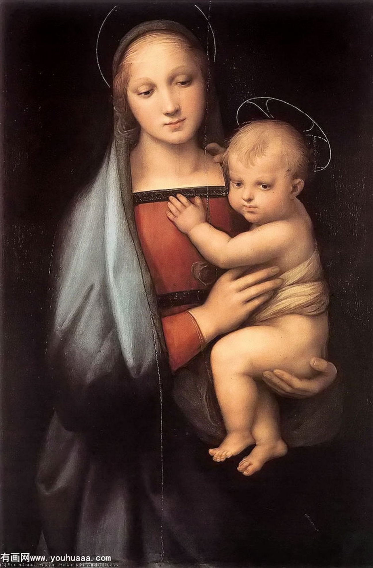 Wikioo.org - The Encyclopedia of Fine Arts - Painting, Artwork by Raphael (Raffaello Sanzio Da Urbino) - The Granduca Madonna