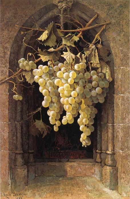 Wikioo.org - The Encyclopedia of Fine Arts - Painting, Artwork by Edwin Deakin - Grapes