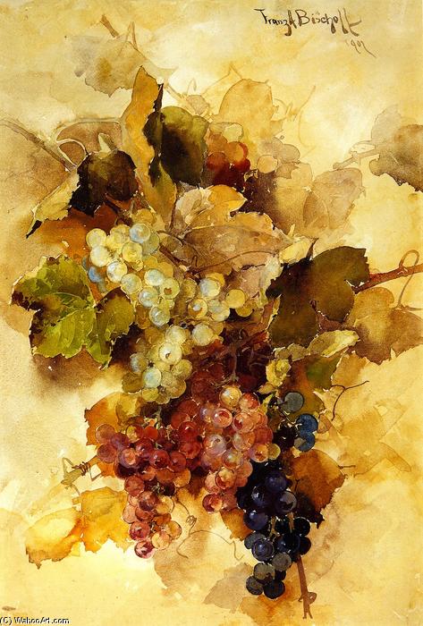 Wikioo.org - The Encyclopedia of Fine Arts - Painting, Artwork by Franz Bischoff - Grapes