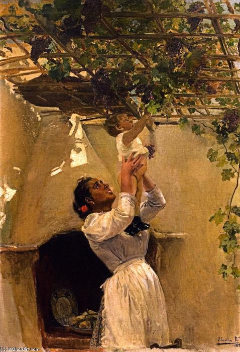 Wikioo.org - The Encyclopedia of Fine Arts - Painting, Artwork by Joaquin Sorolla Y Bastida - The Grapevine