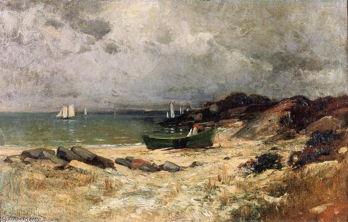 WikiOO.org - אנציקלופדיה לאמנויות יפות - ציור, יצירות אמנות George Henry Smillie - A Gray Day by the Sea
