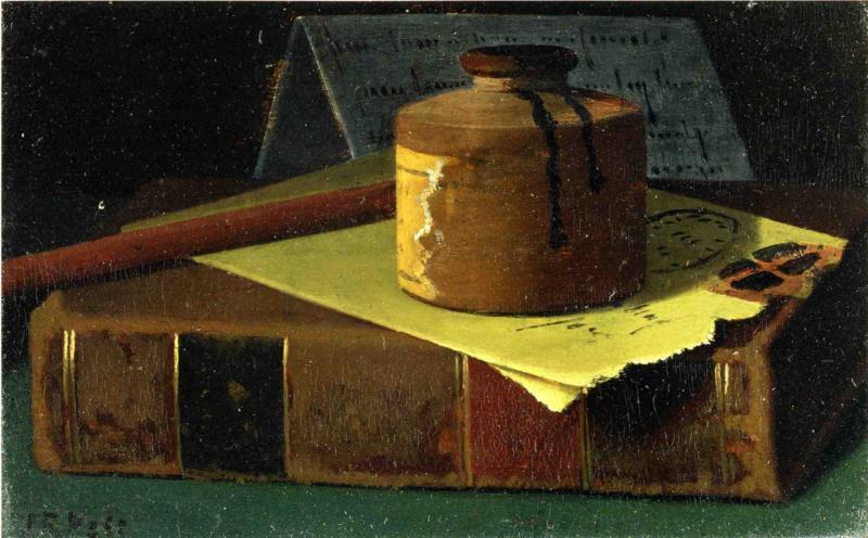 WikiOO.org - Encyclopedia of Fine Arts - Malba, Artwork John Frederick Peto - The Green Envelope