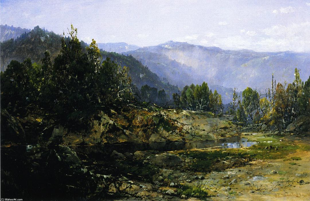 WikiOO.org - Εγκυκλοπαίδεια Καλών Τεχνών - Ζωγραφική, έργα τέχνης William Louis Sonntag - A Grey Morning - Ossipee, New Hampshire