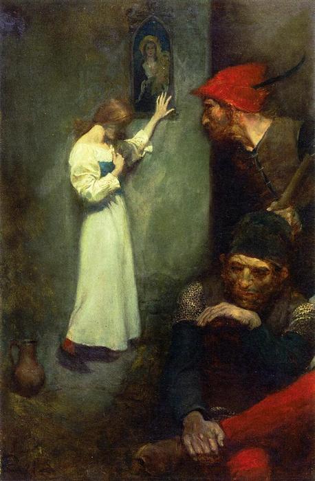 Wikioo.org - The Encyclopedia of Fine Arts - Painting, Artwork by Howard Pyle - Guarded by Rough English Soldiers