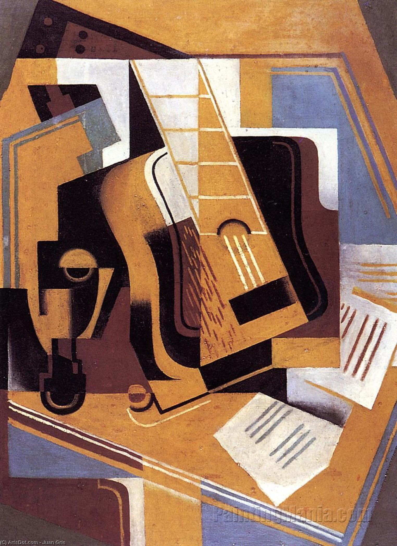 Wikioo.org - The Encyclopedia of Fine Arts - Painting, Artwork by Juan Gris - The guitar
