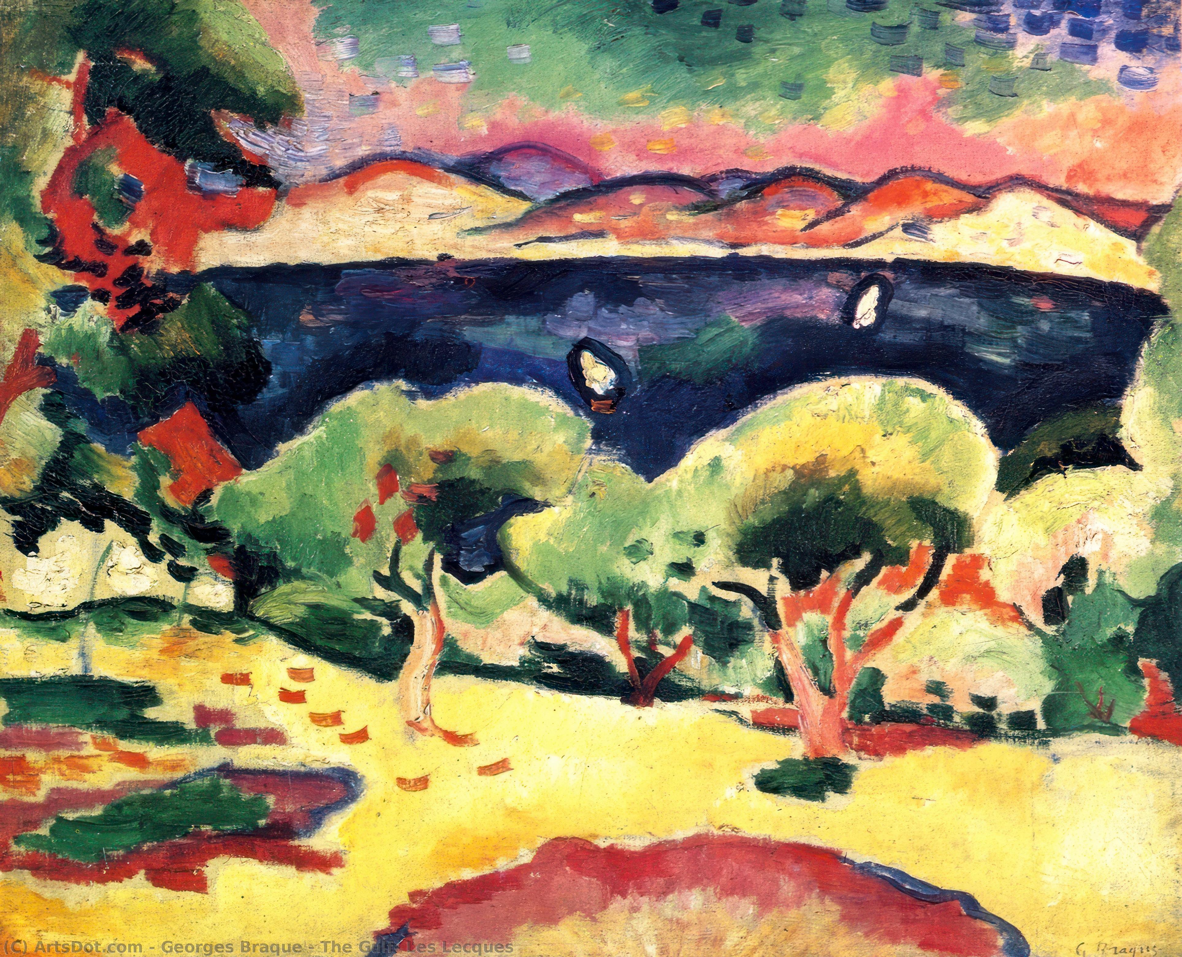 Wikioo.org - The Encyclopedia of Fine Arts - Painting, Artwork by Georges Braque - The Gulf, Les Lecques