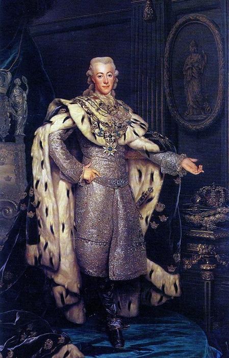 WikiOO.org - Encyclopedia of Fine Arts - Lukisan, Artwork Alexander Roslin - Gustav III of Sweden