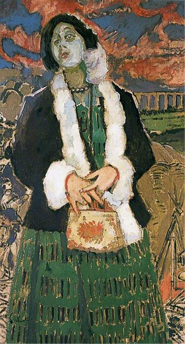 Wikioo.org - The Encyclopedia of Fine Arts - Painting, Artwork by Walter Richard Sickert - Gwen Frangcon-Davies, in 'The Lady with a Lamp'
