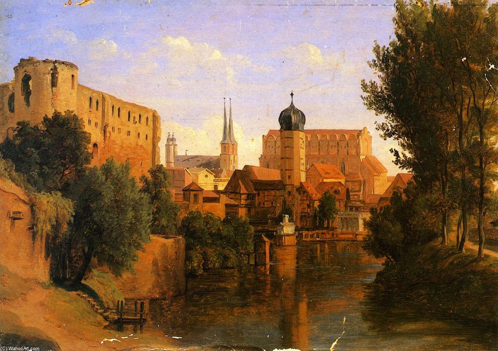 Wikioo.org - The Encyclopedia of Fine Arts - Painting, Artwork by Herman Lungkwitz - Halle an der Saale