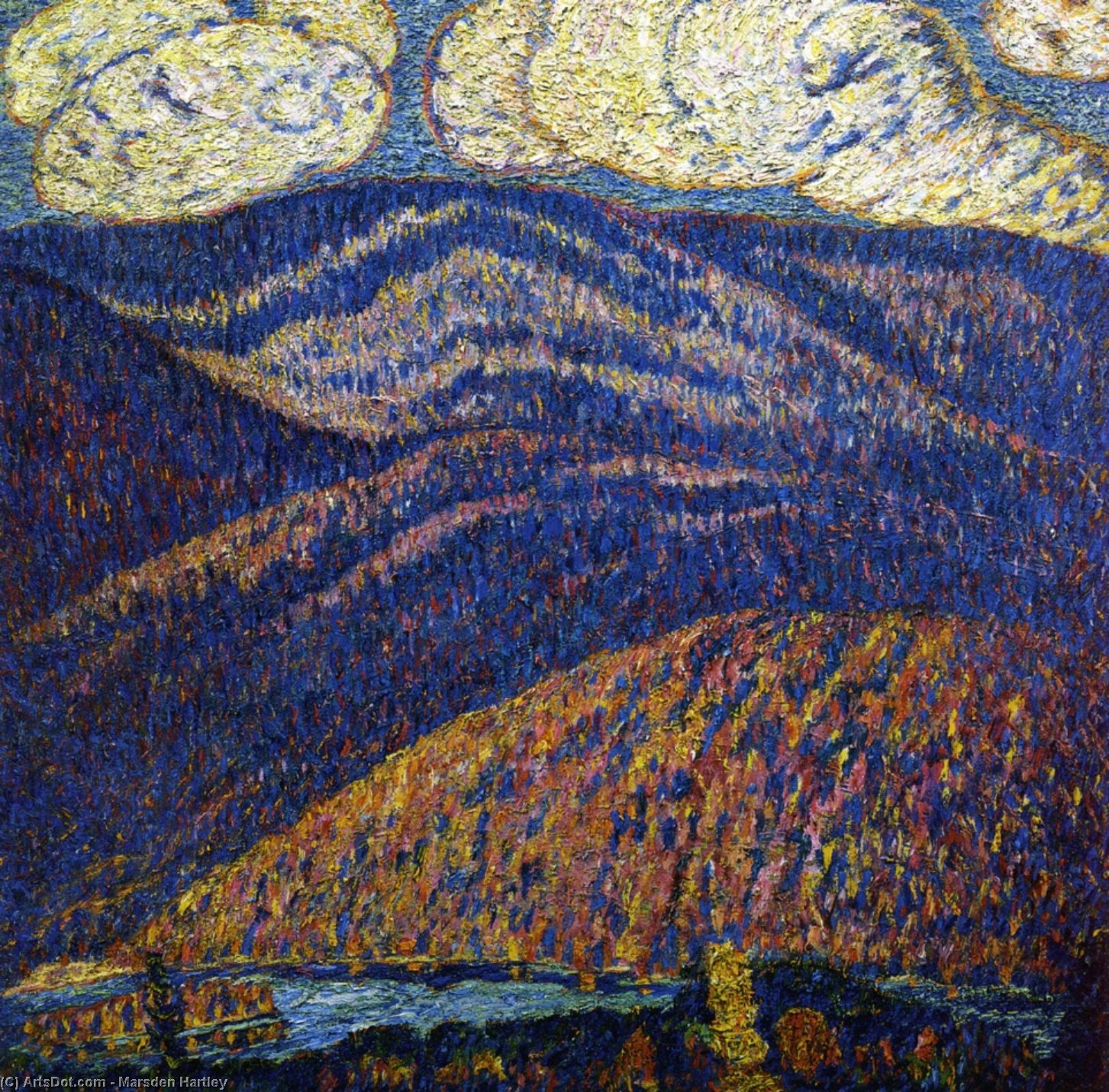 WikiOO.org - Енциклопедія образотворчого мистецтва - Живопис, Картини
 Marsden Hartley - Hall of the Mountain King