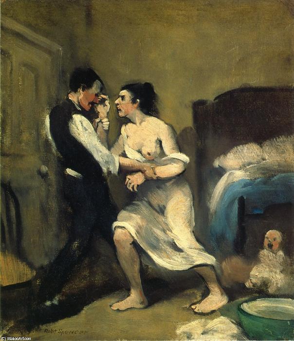 WikiOO.org - Encyclopedia of Fine Arts - Maleri, Artwork Robert Spencer - Happy Family