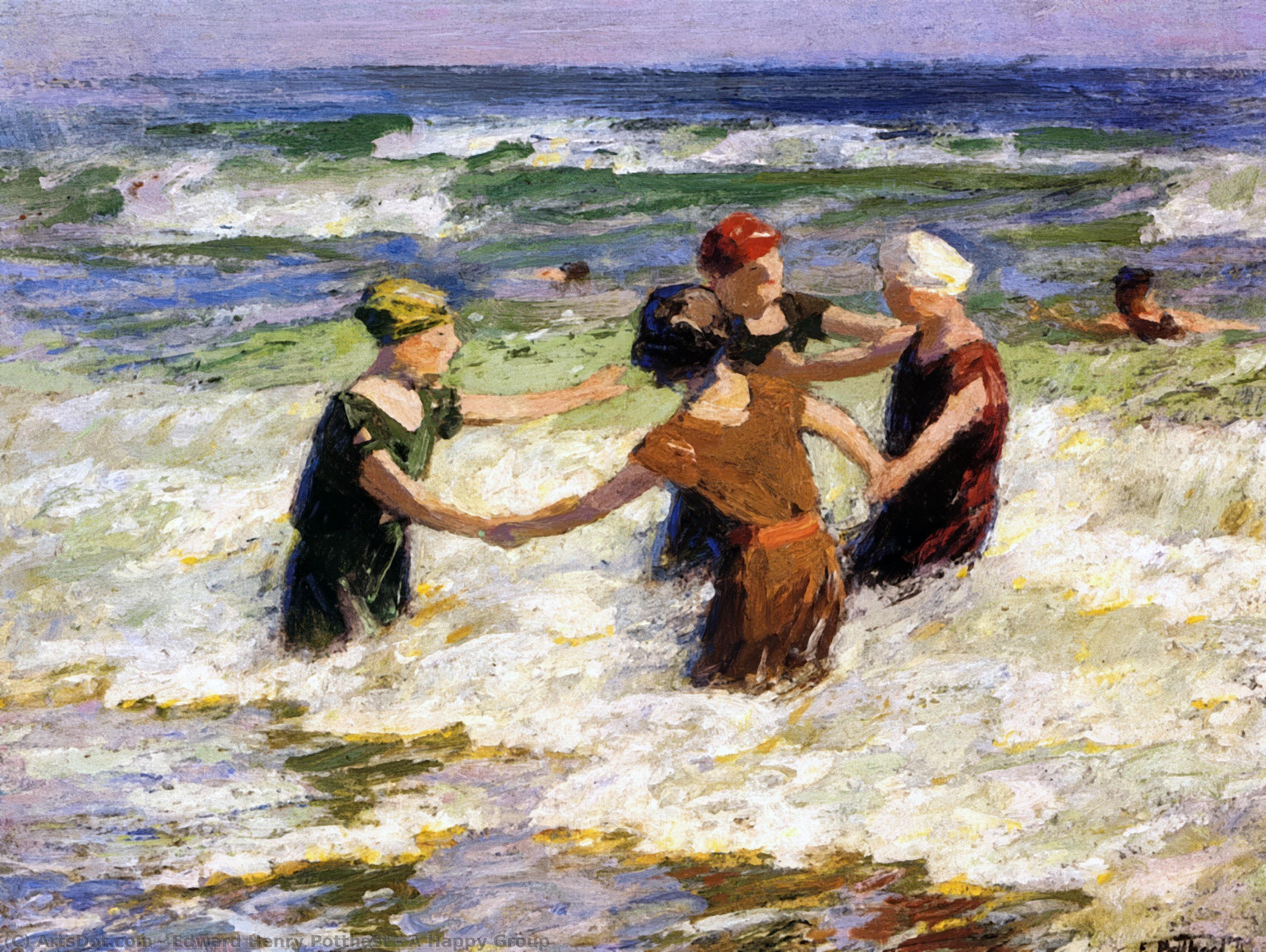 Wikioo.org - The Encyclopedia of Fine Arts - Painting, Artwork by Edward Henry Potthast - A Happy Group
