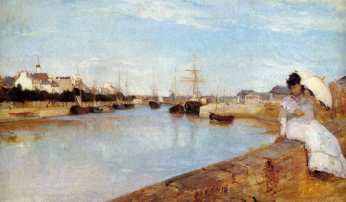 Wikioo.org - The Encyclopedia of Fine Arts - Painting, Artwork by Berthe Morisot - The Harbor at Lorient