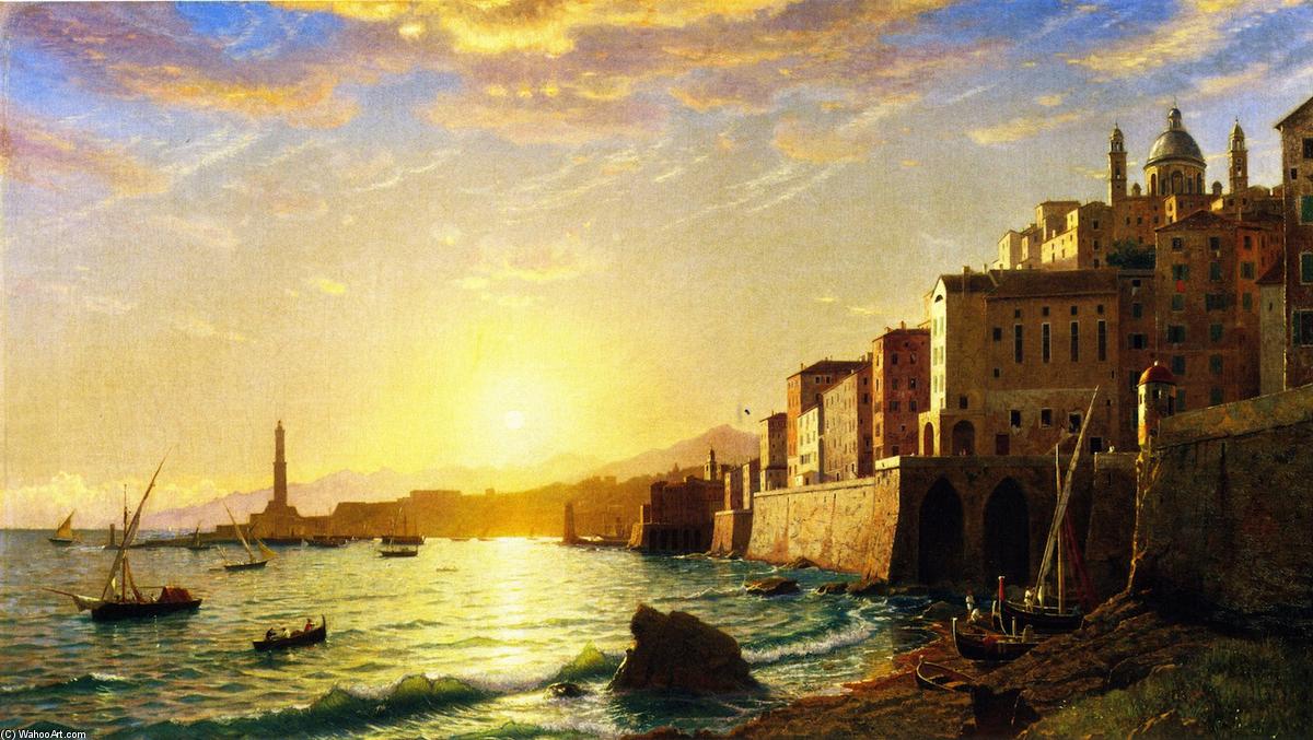Wikioo.org – La Enciclopedia de las Bellas Artes - Pintura, Obras de arte de William Stanley Haseltine - El puerto de Génova