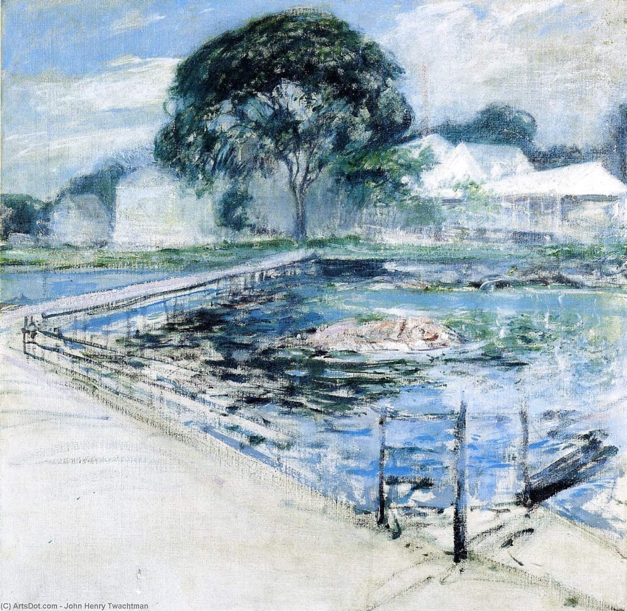 Wikioo.org - The Encyclopedia of Fine Arts - Painting, Artwork by John Henry Twachtman - Harbor View Hotel