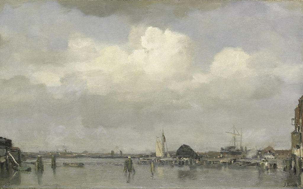 Wikioo.org - The Encyclopedia of Fine Arts - Painting, Artwork by Jacob Henricus Maris - Harbour View