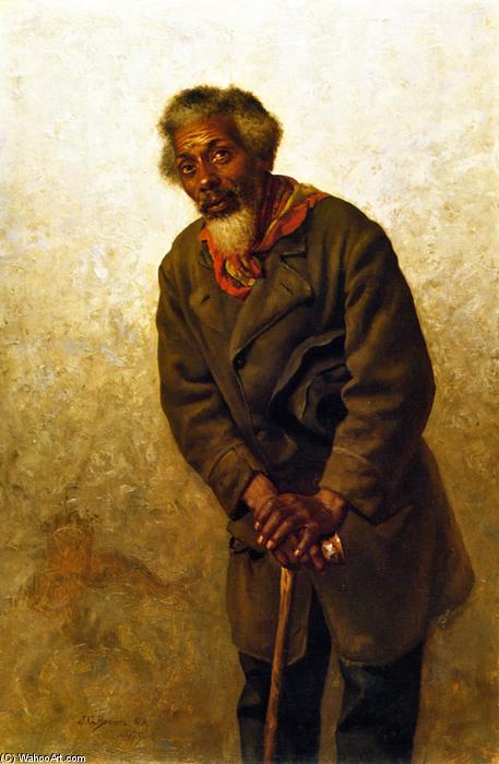 Wikioo.org - The Encyclopedia of Fine Arts - Painting, Artwork by John George Brown - Hard Times, Massa!