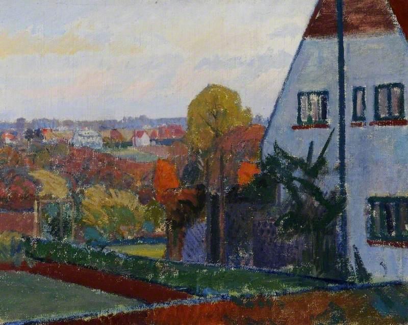 Wikioo.org - The Encyclopedia of Fine Arts - Painting, Artwork by Spencer Frederick Gore - Harold Gilman's House at Letchworth, Hertfordshire