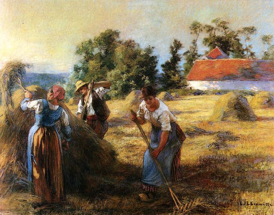 Wikioo.org - The Encyclopedia of Fine Arts - Painting, Artwork by Léon Augustin L'hermitte - Harvest