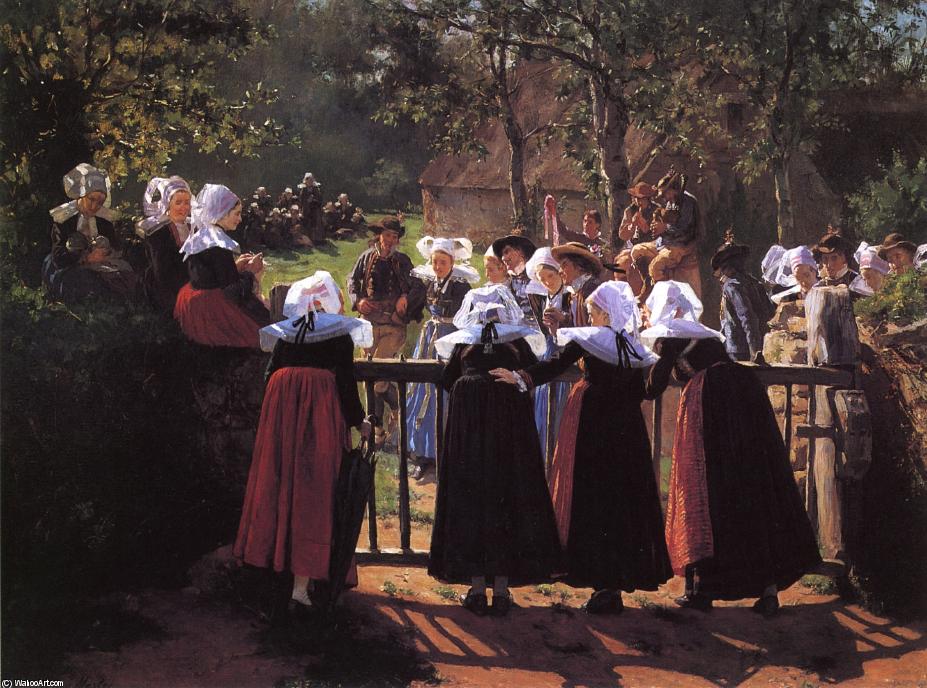 Wikioo.org - The Encyclopedia of Fine Arts - Painting, Artwork by Henry Mosler - Harvest Festival