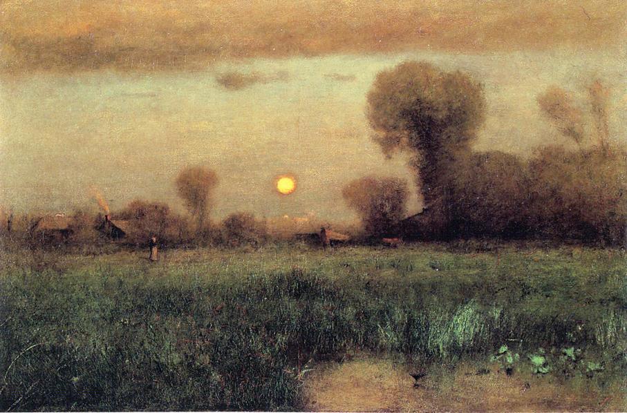 Wikioo.org - The Encyclopedia of Fine Arts - Painting, Artwork by George Inness - Harvest Moon