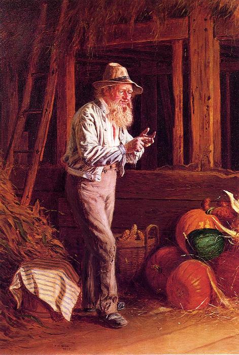 WikiOO.org - دایره المعارف هنرهای زیبا - نقاشی، آثار هنری Thomas Waterman Wood - Harvest Time