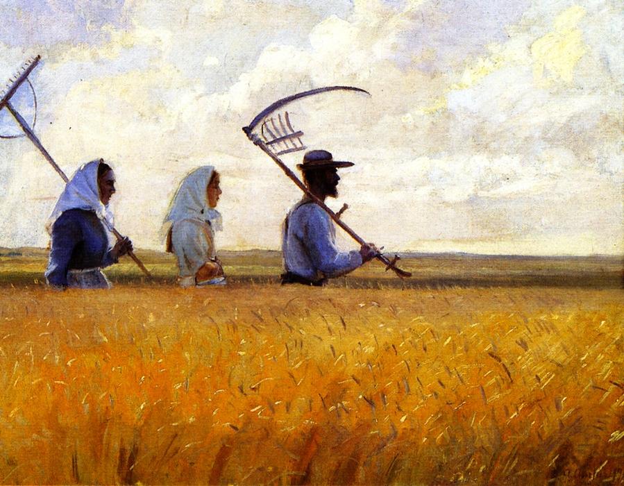 Wikioo.org - The Encyclopedia of Fine Arts - Painting, Artwork by Anna Kirstine Ancher - Harvest Time
