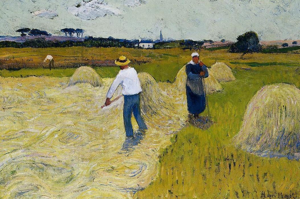 Wikioo.org - The Encyclopedia of Fine Arts - Painting, Artwork by Henri Moret - Haymaking