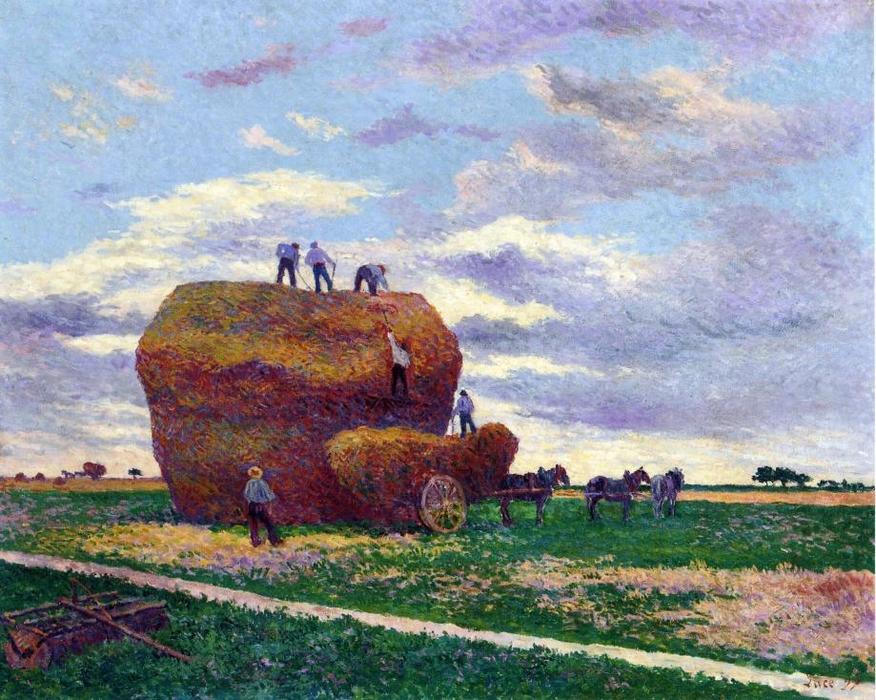 Wikioo.org - The Encyclopedia of Fine Arts - Painting, Artwork by Maximilien Luce - Haystack