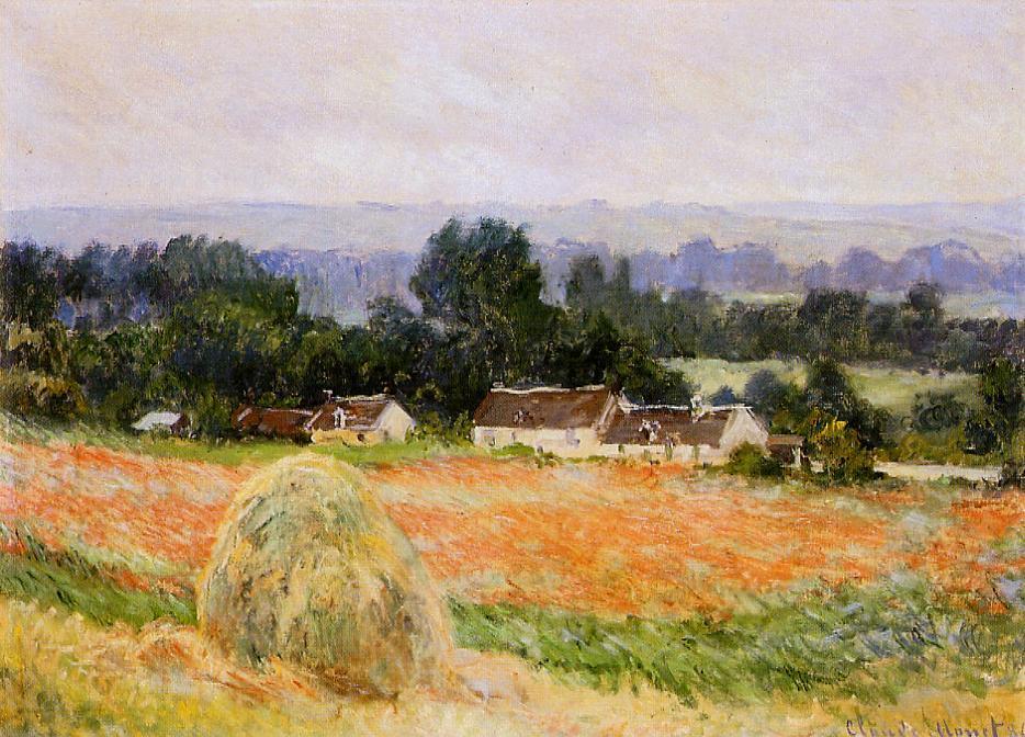 Wikioo.org - สารานุกรมวิจิตรศิลป์ - จิตรกรรม Claude Monet - A Haystack