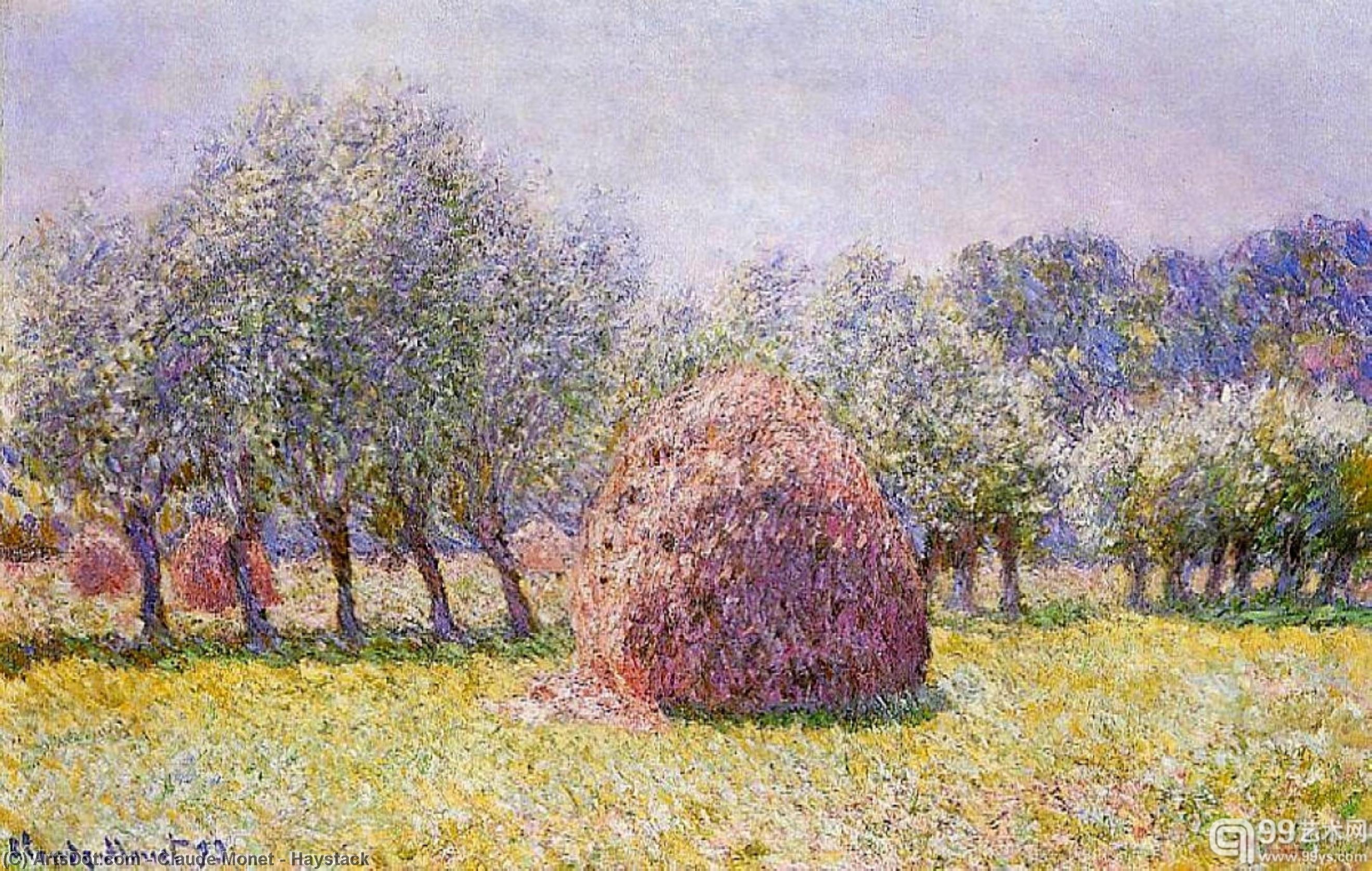 Wikioo.org – L'Enciclopedia delle Belle Arti - Pittura, Opere di Claude Monet - Pagliaio