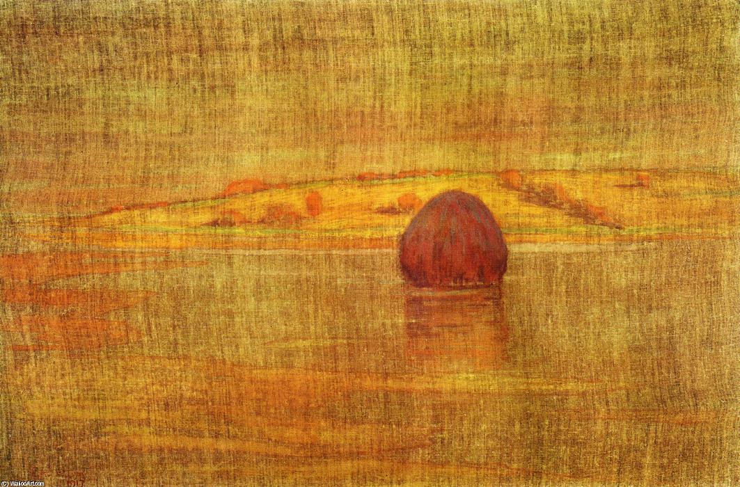 Wikioo.org - The Encyclopedia of Fine Arts - Painting, Artwork by Arthur Wesley Dow - Haystack in an Ipswich Marsh