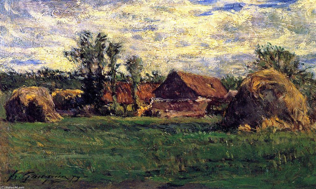 WikiOO.org - Енциклопедия за изящни изкуства - Живопис, Произведения на изкуството Paul Gauguin - Haystacks