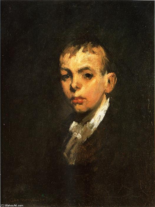 Wikioo.org - The Encyclopedia of Fine Arts - Painting, Artwork by George Wesley Bellows - Head of a Boy (also known as Gray Boy)