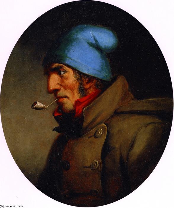 WikiOO.org - Encyclopedia of Fine Arts - Lukisan, Artwork Cornelius David Krieghoff - Head of a Habitant