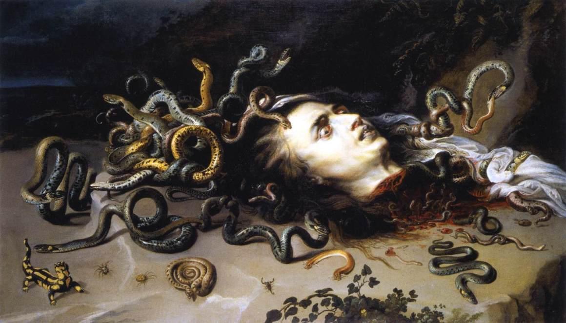 WikiOO.org - אנציקלופדיה לאמנויות יפות - ציור, יצירות אמנות Peter Paul Rubens - The Head of Medusa