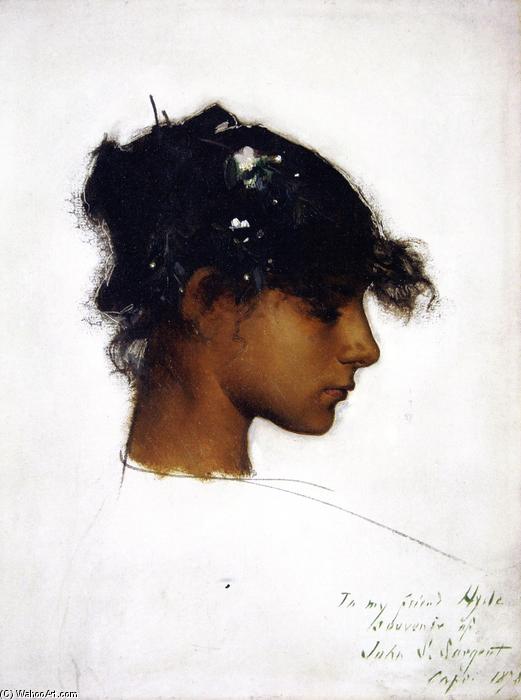 WikiOO.org - Εγκυκλοπαίδεια Καλών Τεχνών - Ζωγραφική, έργα τέχνης John Singer Sargent - Head of Rosina