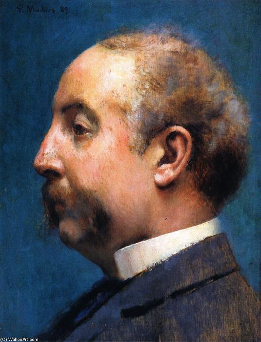 WikiOO.org - Encyclopedia of Fine Arts - Lukisan, Artwork Julius Garibaldi Melchers - Head of Thomas Pitts