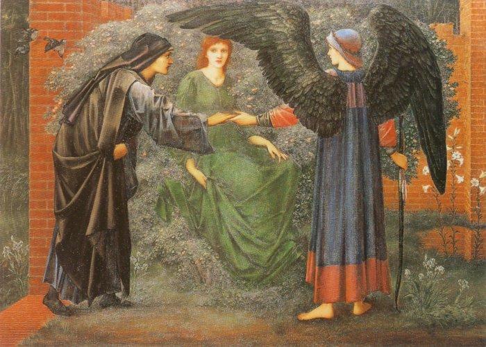 WikiOO.org - Encyclopedia of Fine Arts - Festés, Grafika Edward Coley Burne-Jones - Heart of the Rose